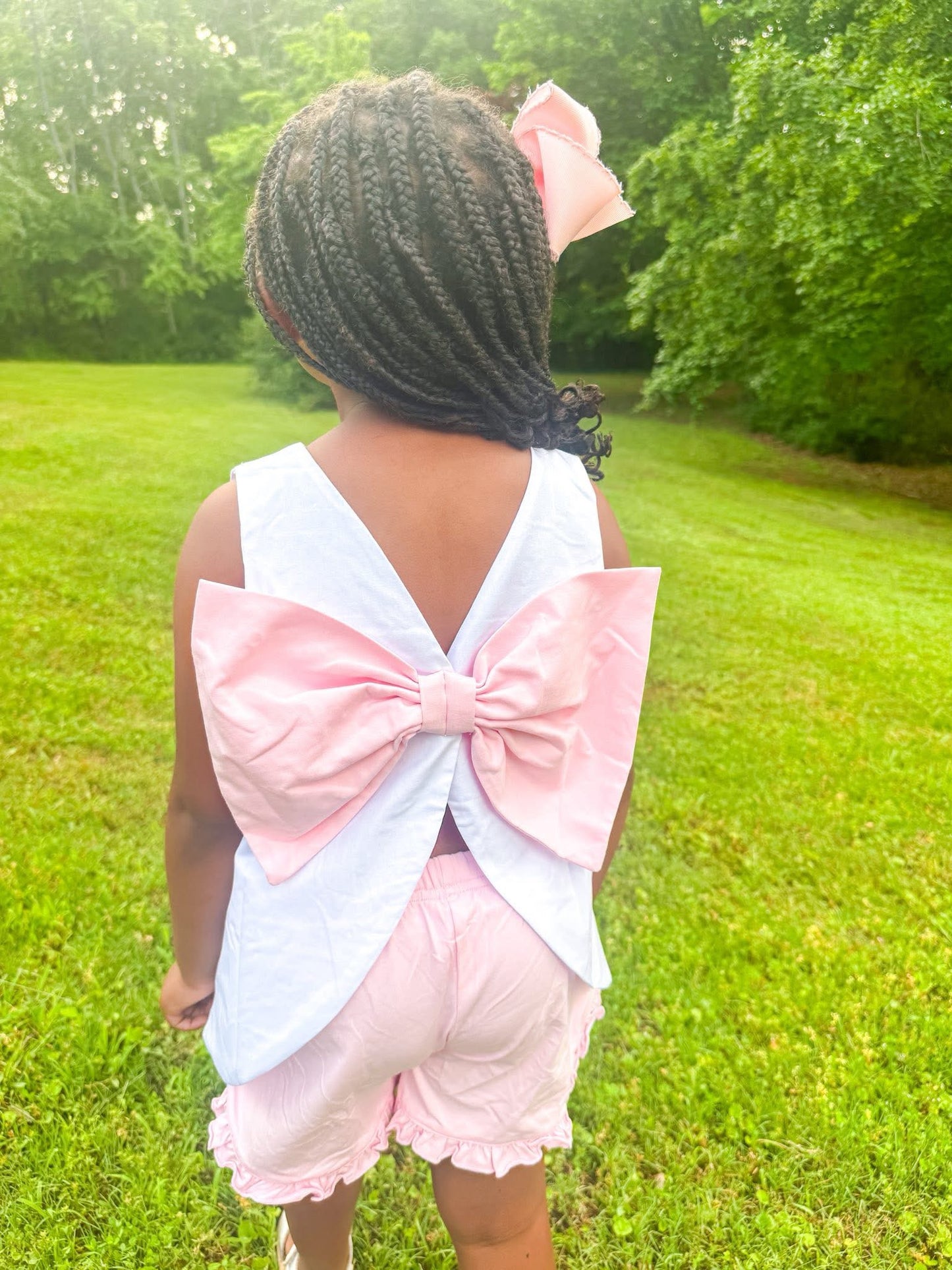 Smocked Bow Short Set