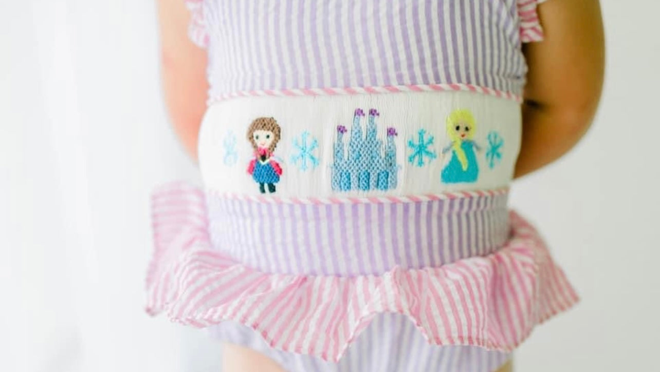 Ice Friend Smocked Swimsuit