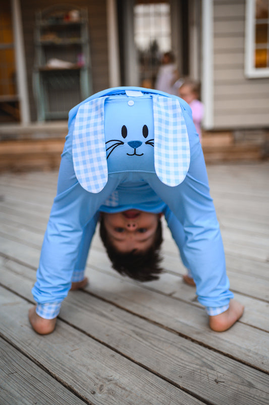 Blue Bunny Booty Flap Two Piece Classic Cozy