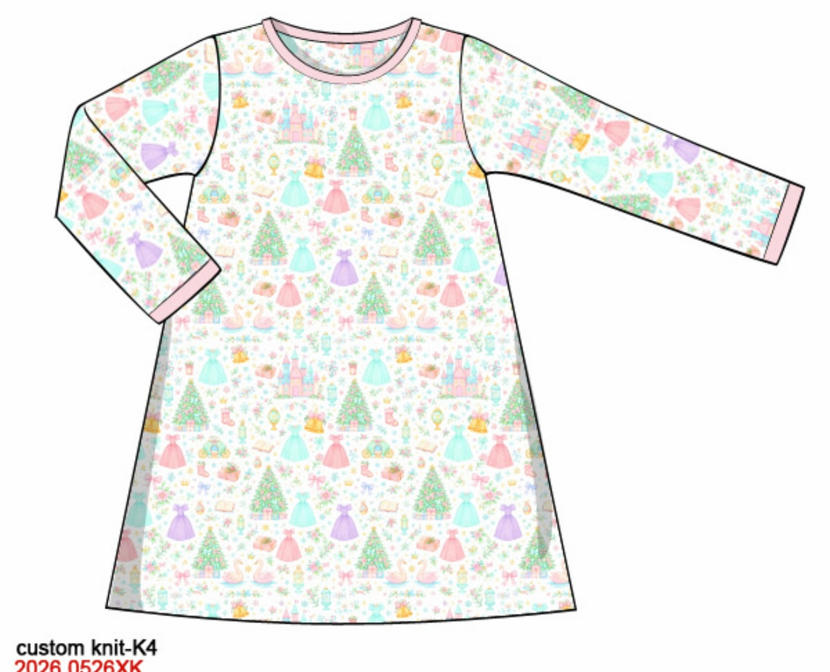 Christmas At the Castle Long Sleeved Play Dress