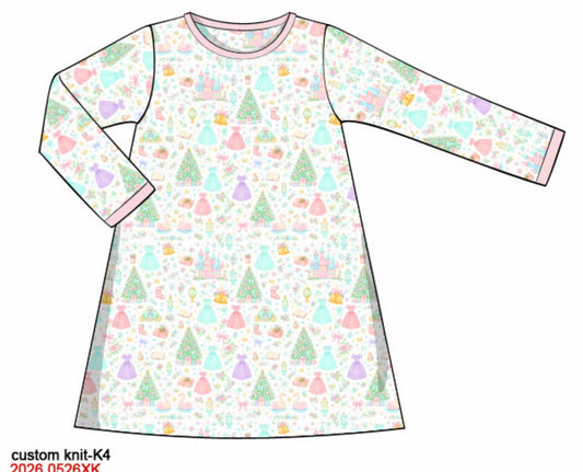 Christmas At the Castle Long Sleeved Play Dress
