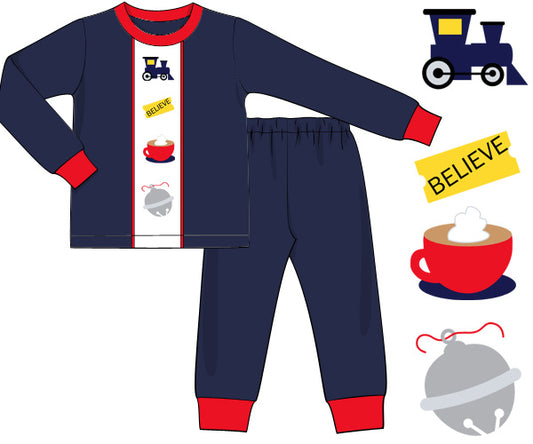 Boy Train and Ticket Classic Cozy
