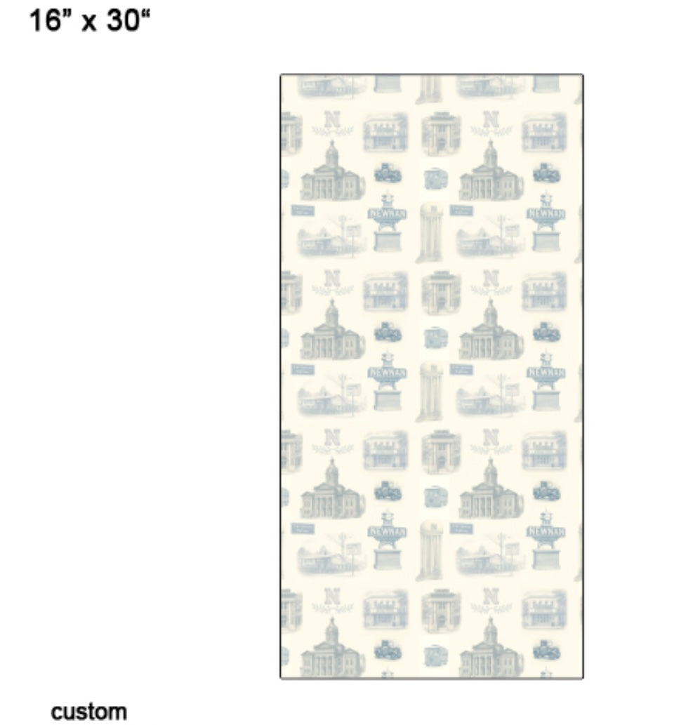Newnan Hometown Toile Throw