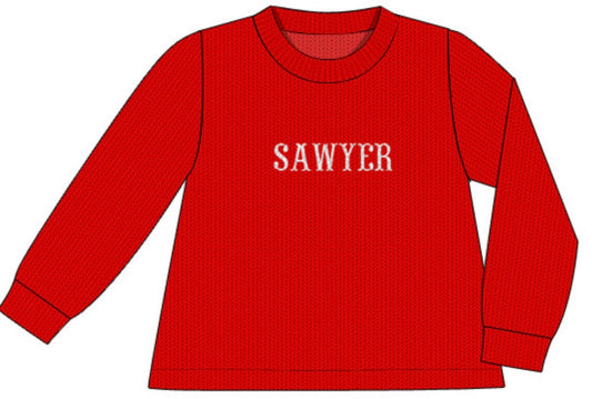 Boy Red Sweater