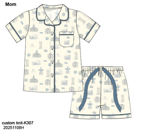 Newnan Hometown Toile Adult Classic Cozy