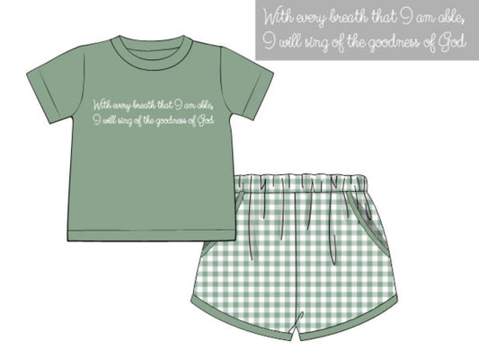 Goodness of God T-Shirt Boy Short Set