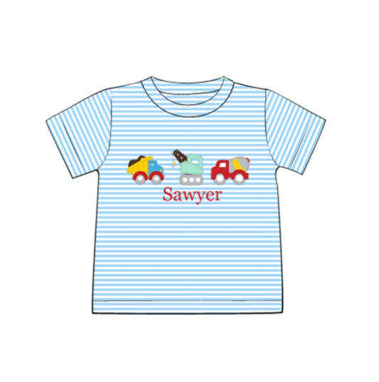 Construction Truck Applique Shirt