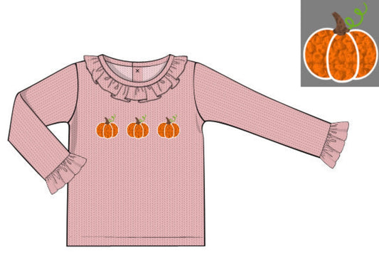 Pink Pumpkin French Knot Sweater