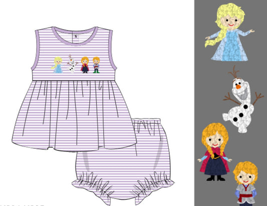 French Knot Ice Friend Bloomer Set