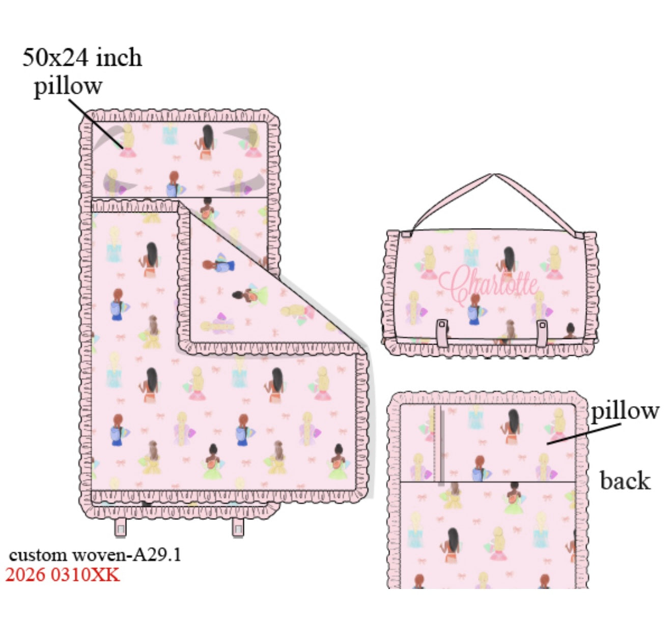 School Princess Nap Mat