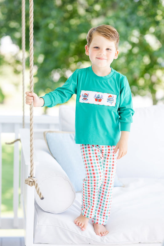 Christmas Hawaiian Friends Boy Pant Set