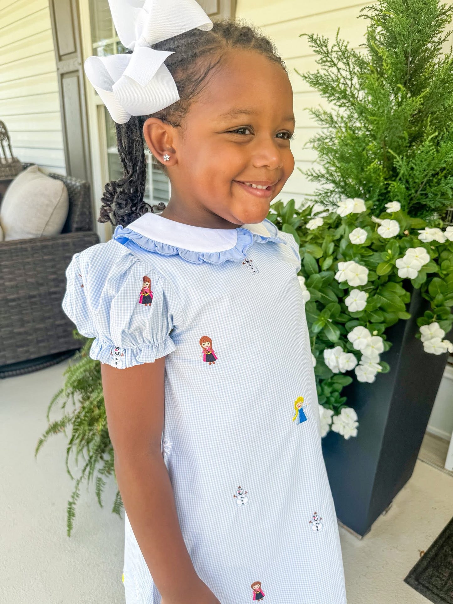 Embroidered Ice Friend Classic Dress