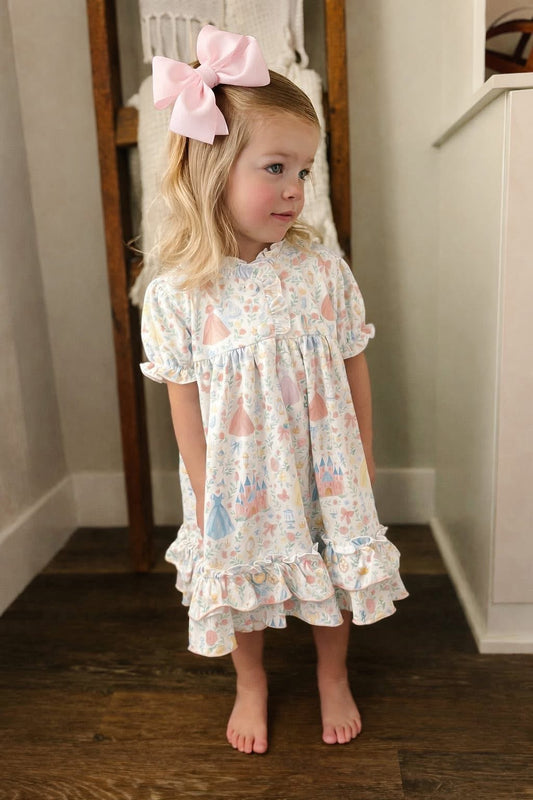 Custom Princess Print Gown