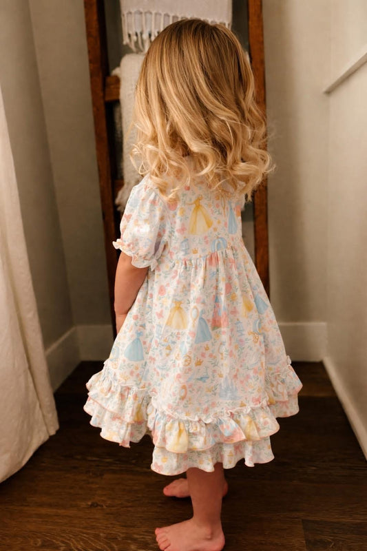 Custom Princess Print Gown