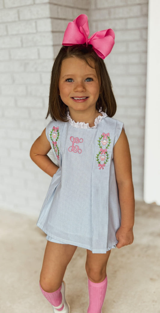 Embroidered Mouse Bloomer Set