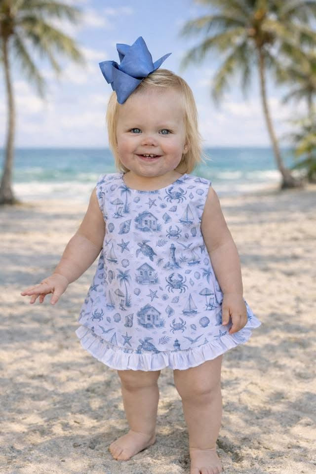 Tidal Toile Bloomer Set