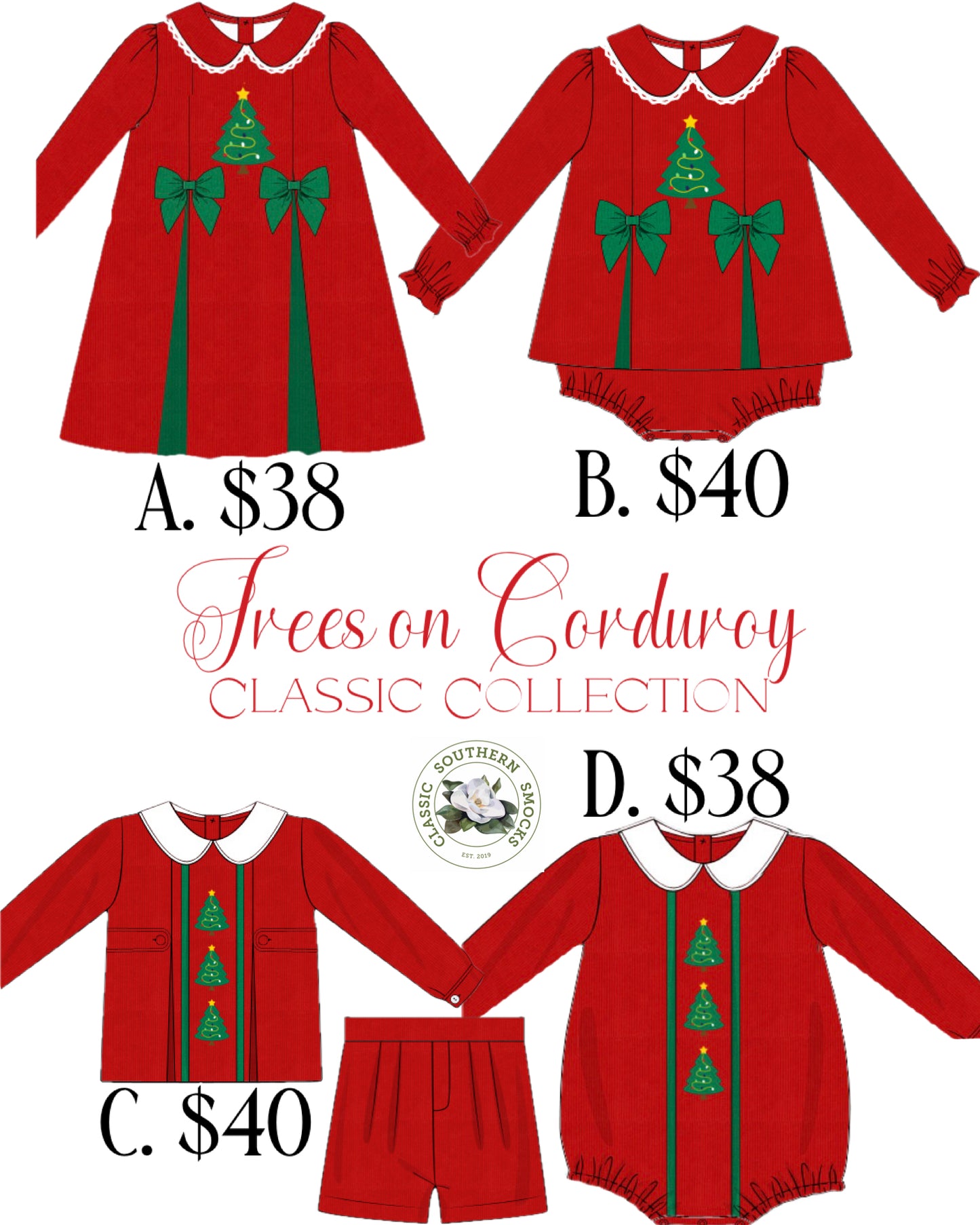 PO90 Trees on Corduroy Collection