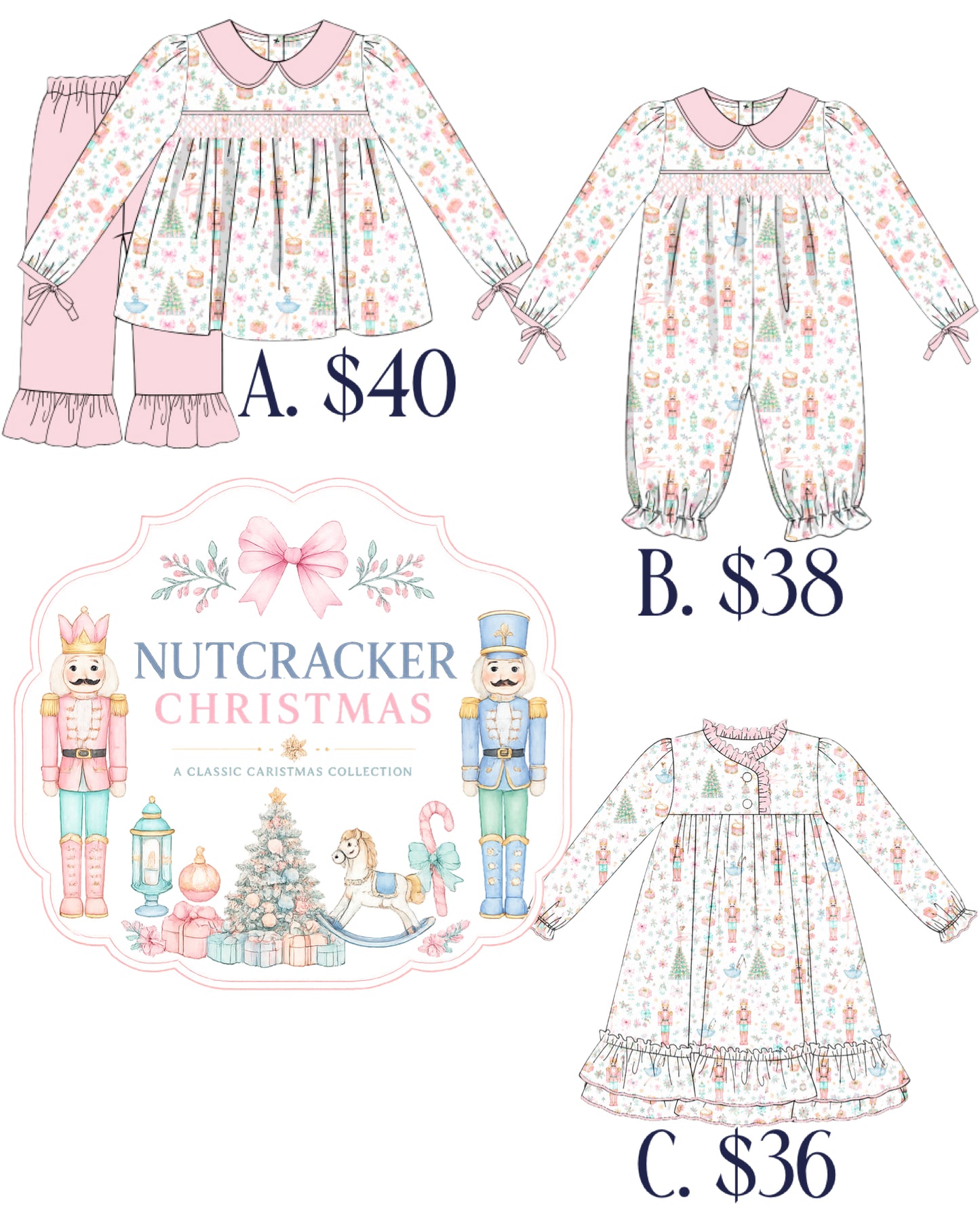 PO90 Nutcracker Christmas Girl Custom Collection