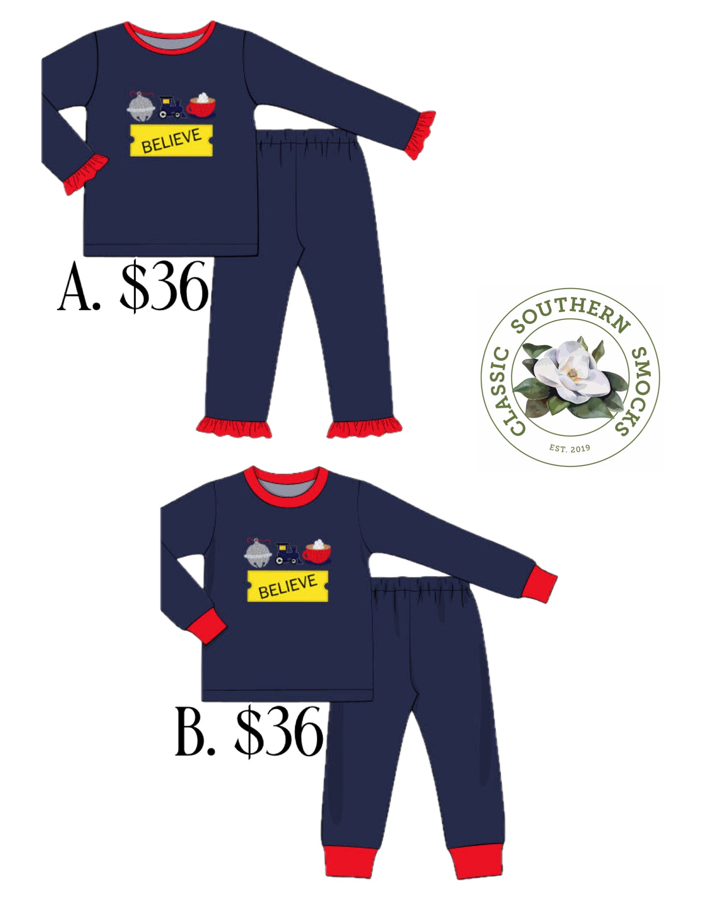 PO91 French Knot Polar Express Collection