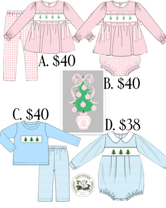 PO91 Pink and Blue Trees Collection