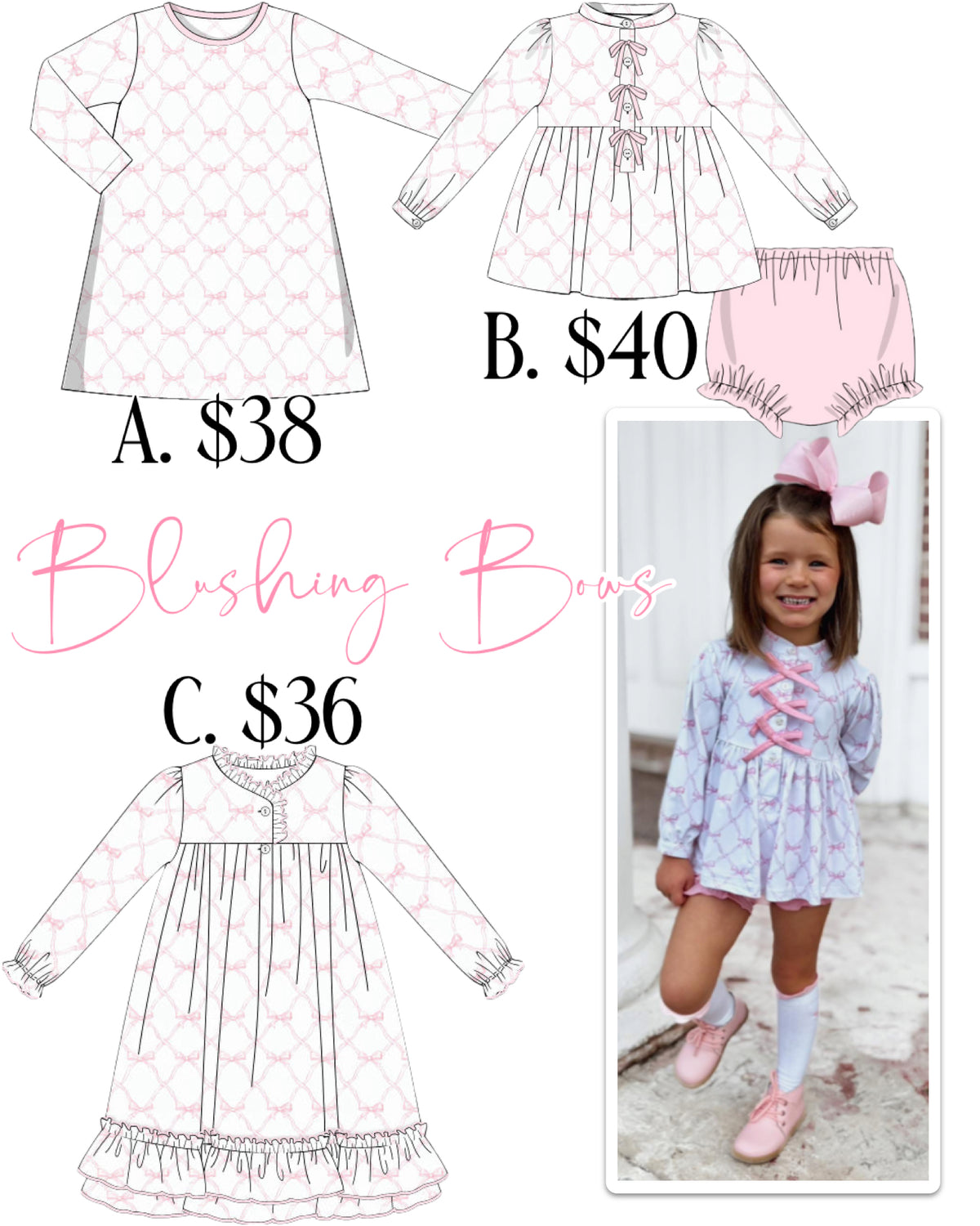 PO92 Blushing Bows Winter Collection