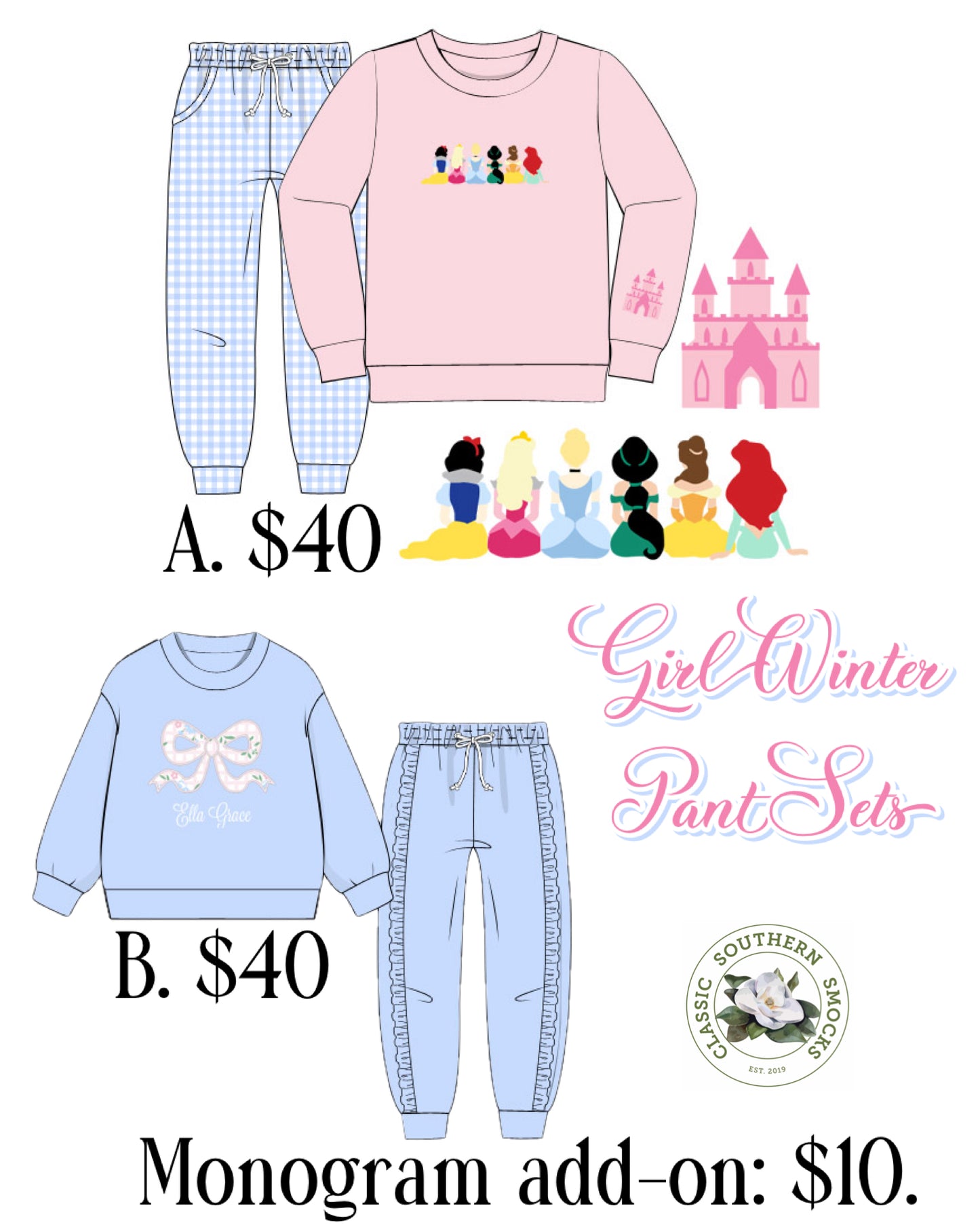 PO92 Girl Winter Pant Sets