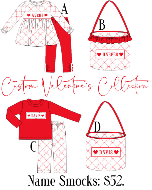 PO93 Valentine's Name Smock Collection