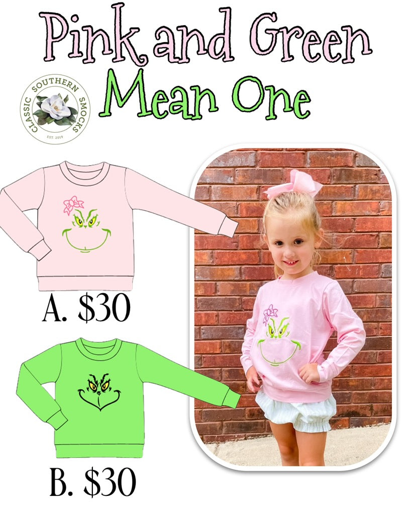 PO89 Pink and Green Mean One Collection