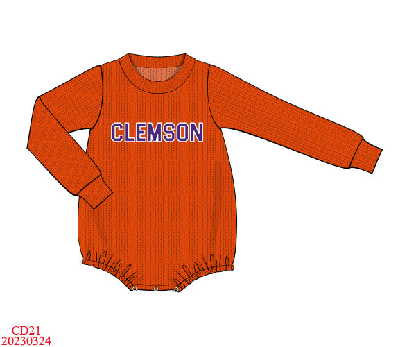 Clemson Unisex Sweater Bubble