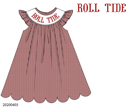 "Roll Tide" Bishop Dress