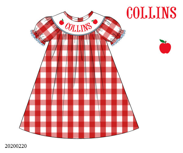 Apple Girl Name Smock Collection