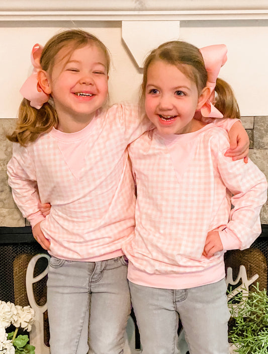 Pink Gingham Shirt