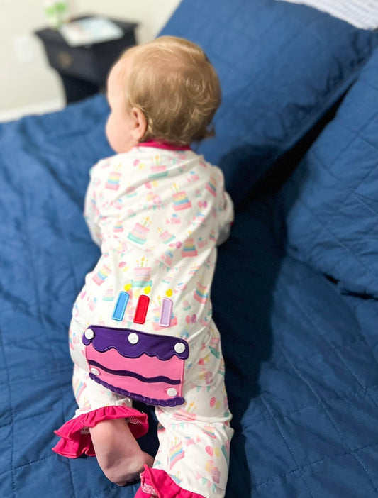 Girl Birthday Booty Flap Zip Up Classic Cozy