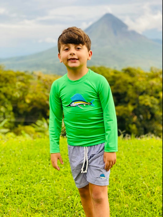 Green Marlin Two Piece Rashguard Set