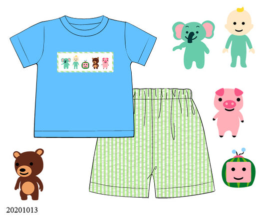 Melon Friends Boy Short Set
