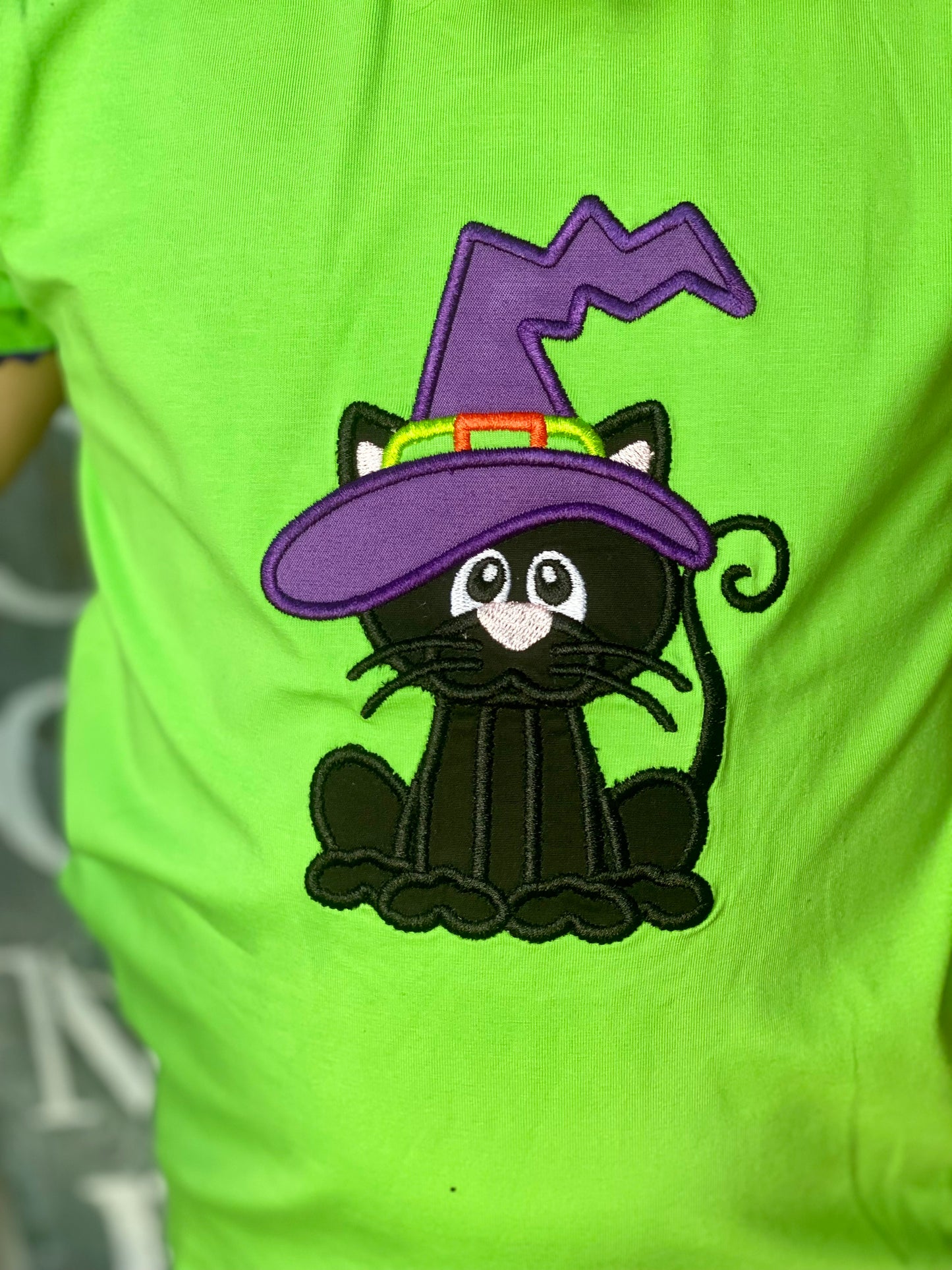 Halloween Girl Applique Shirt